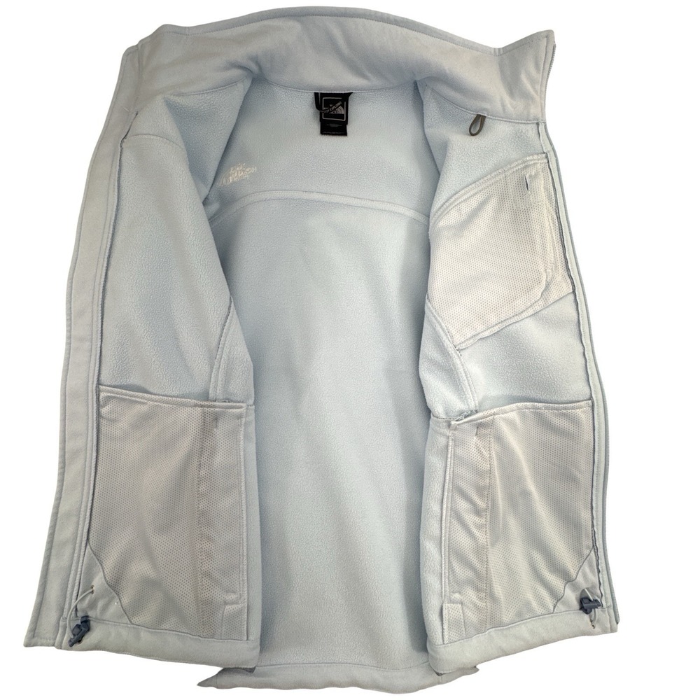 The North Face Women's Wind Wall Fleece Lined Jacket - Heather Blue Large - Picture 4 of 9